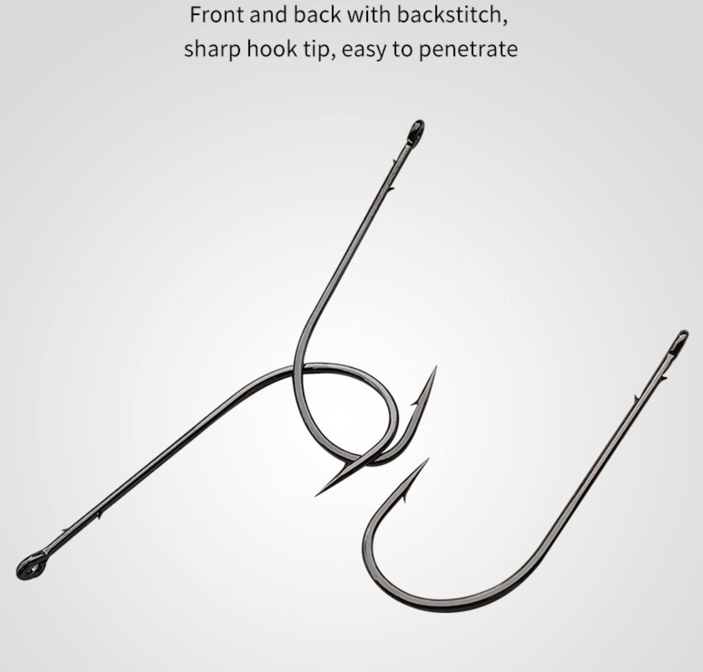 Straight shank fishing hooks 11pcs/bag